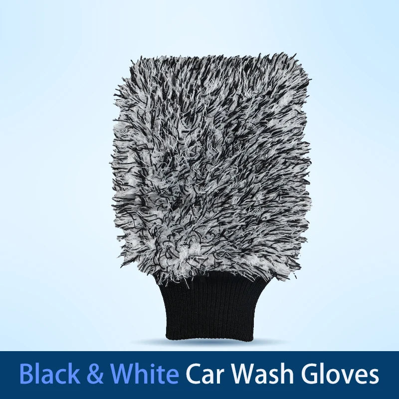 SEAMETAL Microfiber Car Wash Mitt – Chenille Cleaning Glove