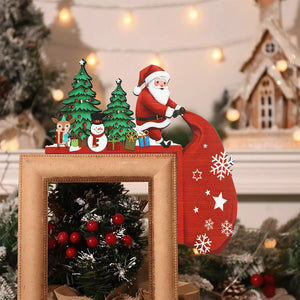 Christmas Door Frame Decor & Wooden Ornaments