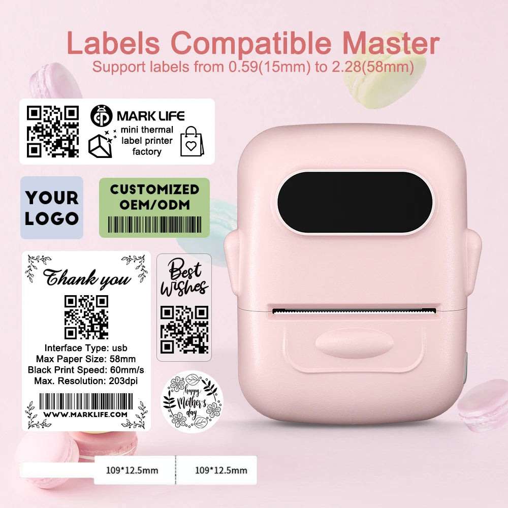 Marklife P50 Portable Bluetooth Thermal Label Printer