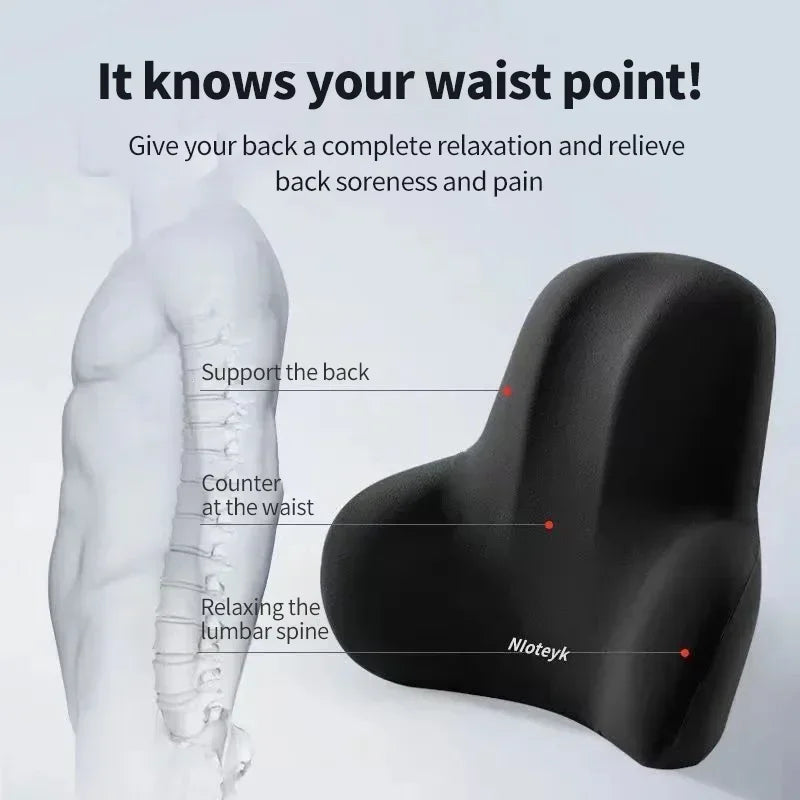 Memory Foam Car Neck & Lumbar Support Cushion