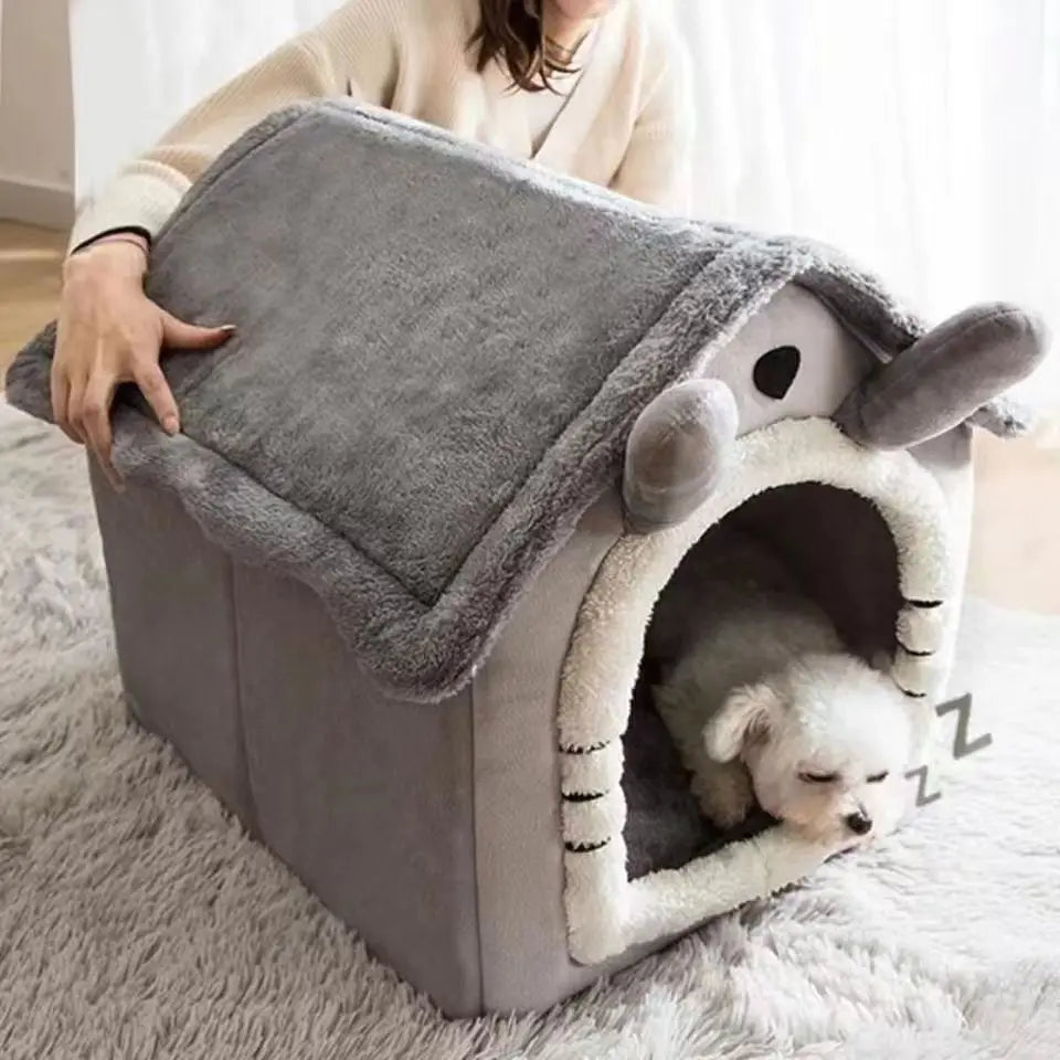 SEO Title: Cozy Pet House Bed for Small Dogs & Cats – Washable All-Season Bed