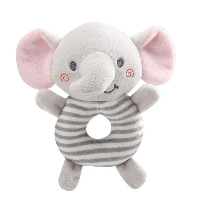 Baby Plush Animal Rattle Toy – Soft Infant Learning Toy 0–24 Months