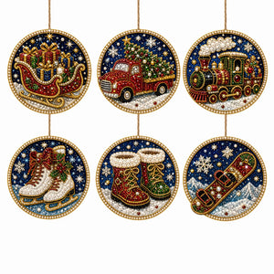 DIY Christmas Diamond Art Wooden Decorations
