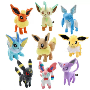 Eevee Family Pokémon Plush Toys – Sylveon, Umbreon & Vaporeon Dolls