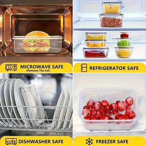 8-Piece BPA-Free Airtight Food Storage Containers with Lids