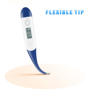 Veterinary Medical Digital Clinical Thermometer Reusable with Flexible Tip for Poultry Houses and Clinic Diagnosis for Pet Use