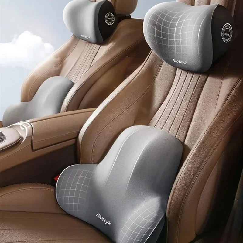 Memory Foam Car Neck & Lumbar Support Cushion