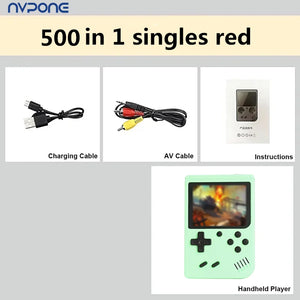 500+ Retro Handheld Game Console – 5-Inch Screen & TV Connectivity