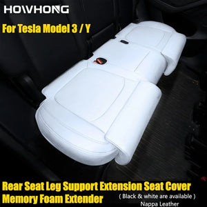 Tesla Model 3/Y Rear Seat Leg Support Cushion – Memory Foam Extender