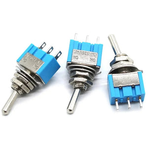 10PCS Mini Toggle Switch Set – 3Pin/6Pin ON-OFF Switches