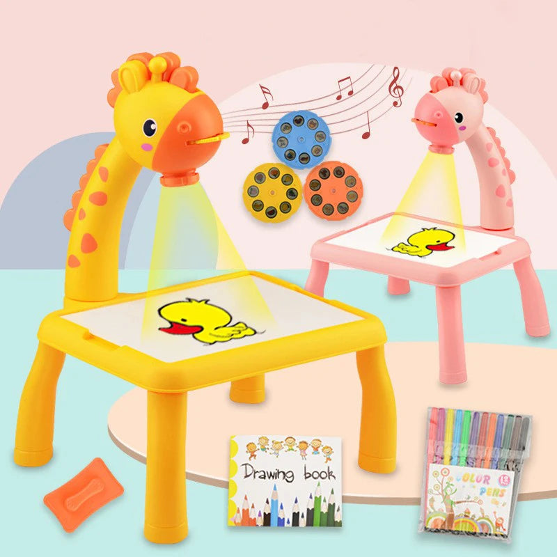 Kids LED Drawing Projector Toy, Educational Painting Board for Girls and Boys