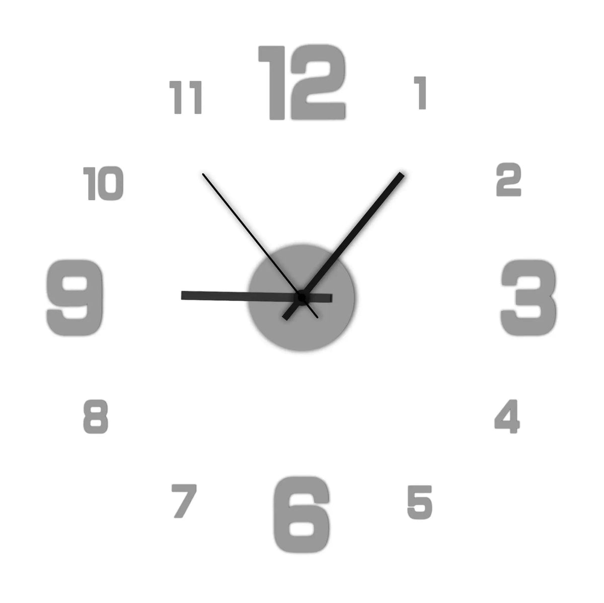 DIY Frameless Wall Clock Decal – Silent Modern Wall Decor