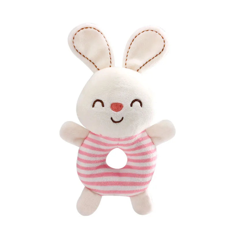 Baby Plush Animal Rattle Toy – Soft Infant Learning Toy 0–24 Months
