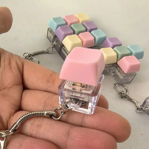 Mini Keyboard Fidget Toy – Anti-Stress Keychain for Adults & Kids