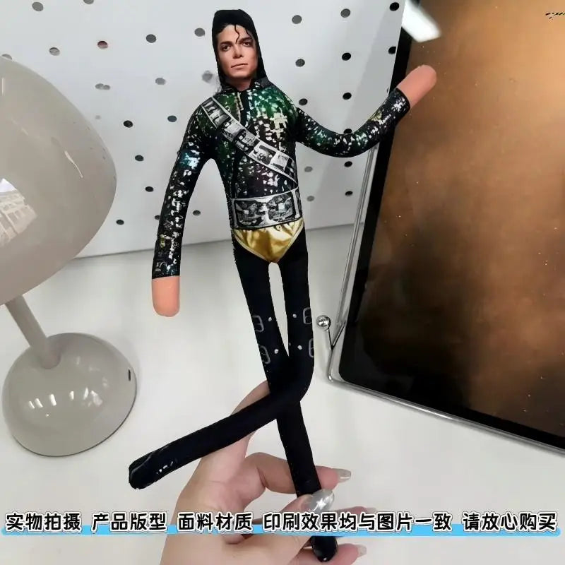 Michael Jackson Bendable Plush Figure – Soft Stuffed Cosplay Toy, Flexible Collectible Gift