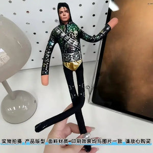 Michael Jackson Bendable Plush Figure – Soft Stuffed Cosplay Toy, Flexible Collectible Gift