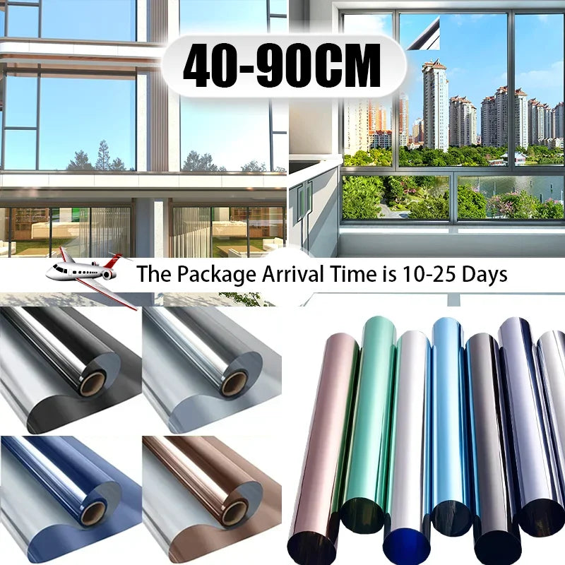 One-Way Window Privacy Film – UV Protection Mirror Tint