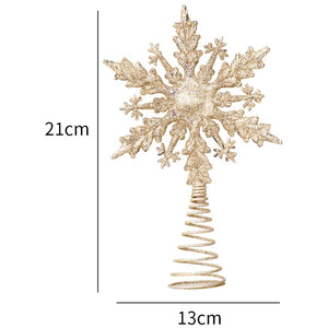 Gold & Silver Christmas Tree Star Topper