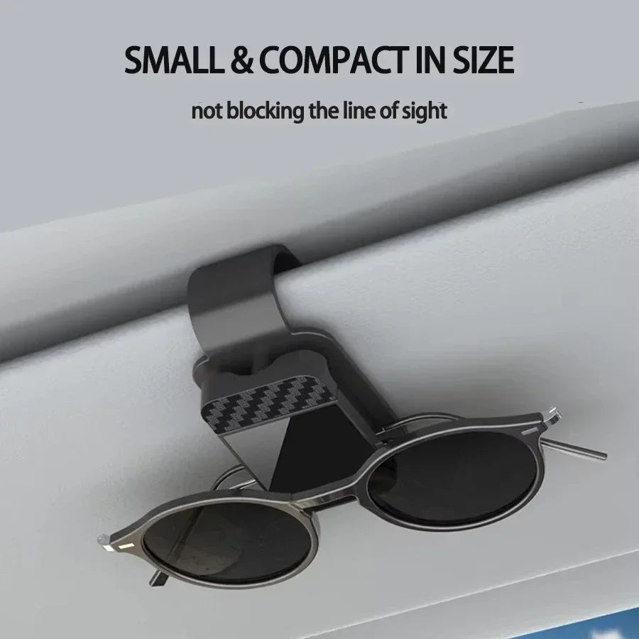 Car Sun Visor Sunglasses Holder & Card Clip Organizer