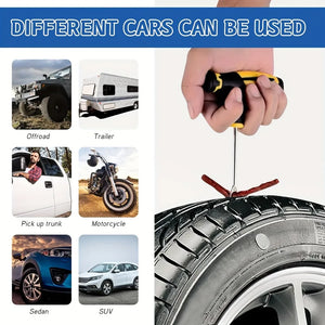 Universal Tire Repair Kit – Multi-Function Tools for Car, Motorcycle & Bike