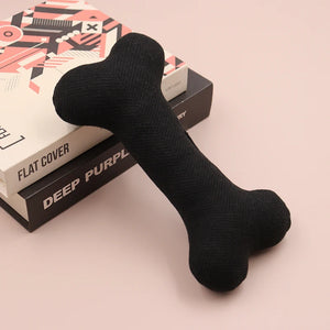 Interactive Squeaky Dog Bone Toy – Plush Chew Toy for Puppies