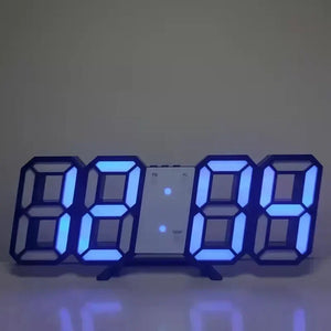 3D LED Digital Clock with Alarm, Date & Temperature Display