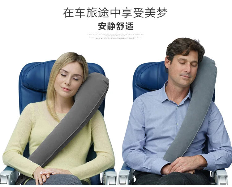 Inflatable Travel Neck Pillow – Car, Plane & Train Sleeping Pillow