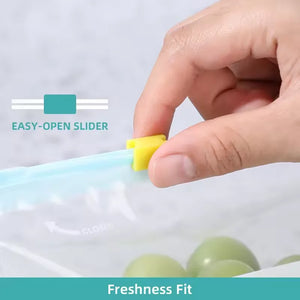 Reusable Ziplock Freezer Bags – Fruit & Vegetable Storage Pouches