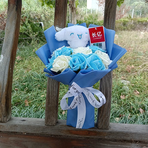 Hello Kitty Plush Bouquet – My Melody, Kuromi & Cinnamoroll Gift