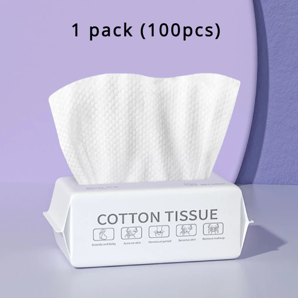 Disposable Cotton Face Towels – Soft, Absorbent, 50/100 Pcs