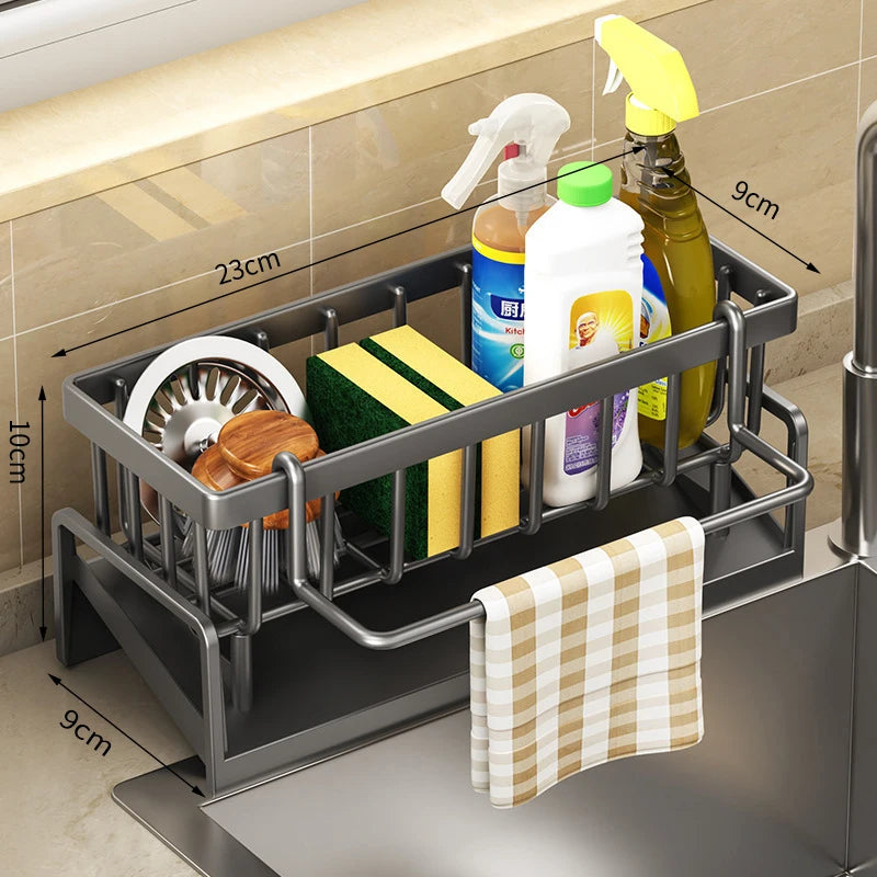 Kitchen Sink Storage Shelf – Spice & Drainage Rack