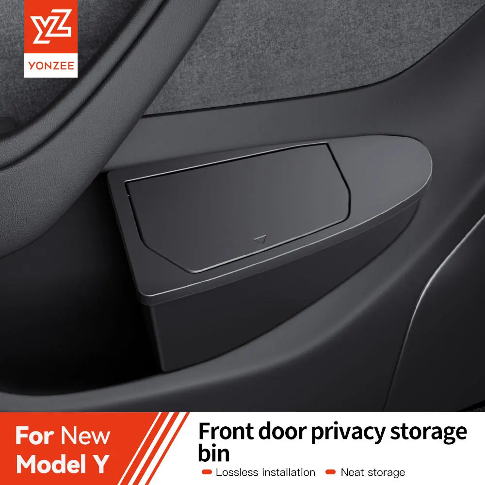 Tesla Model 3/Y Door Trash Bin with Lid – Storage Organizer