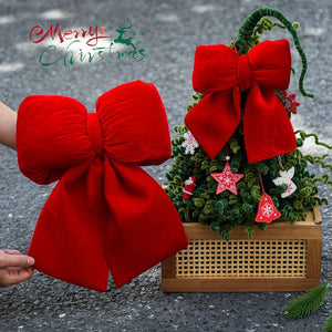 Red Velvet Christmas Bows – DIY Tree Hanging Ornaments