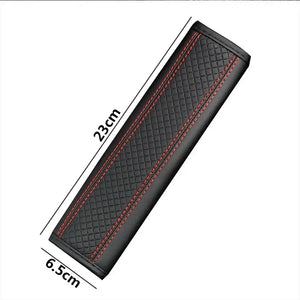 Car Seat Belt Shoulder Pads – PU Leather Breathable Safety Covers