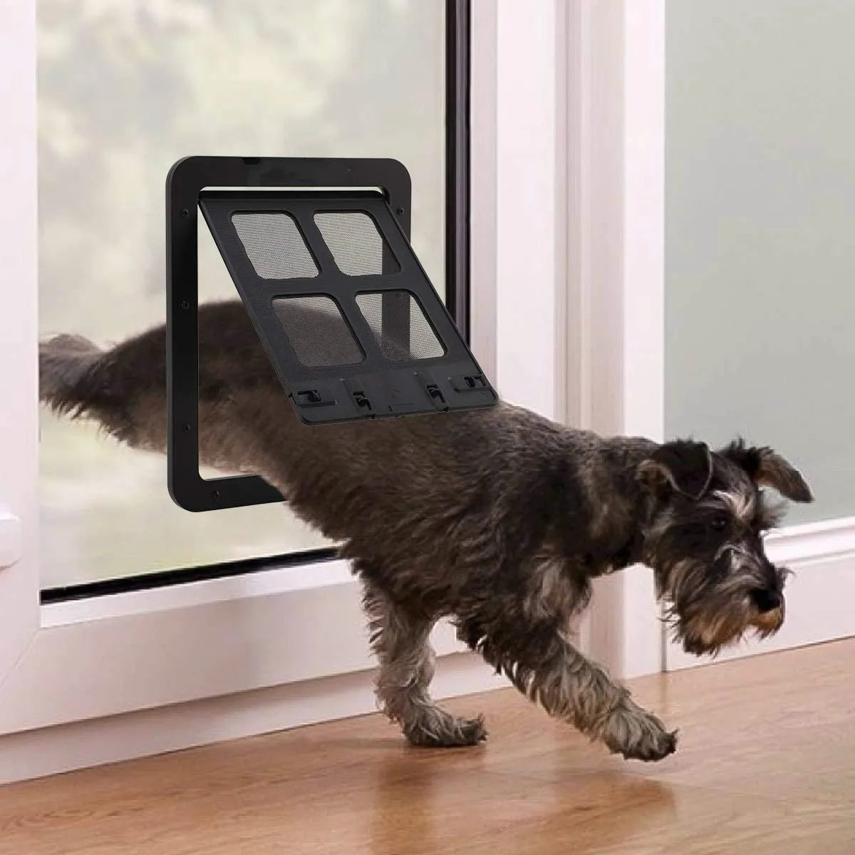 SEO Title: Lockable Magnetic Pet Door for Dogs & Cats – Easy Install