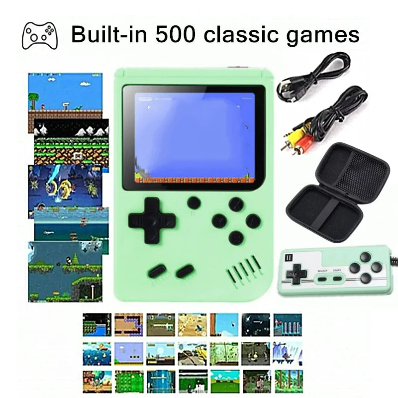 500+ Classic Games Handheld Console – Portable Gaming Device with TV Output