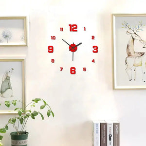 DIY Frameless Wall Clock Decal – Silent Modern Wall Decor
