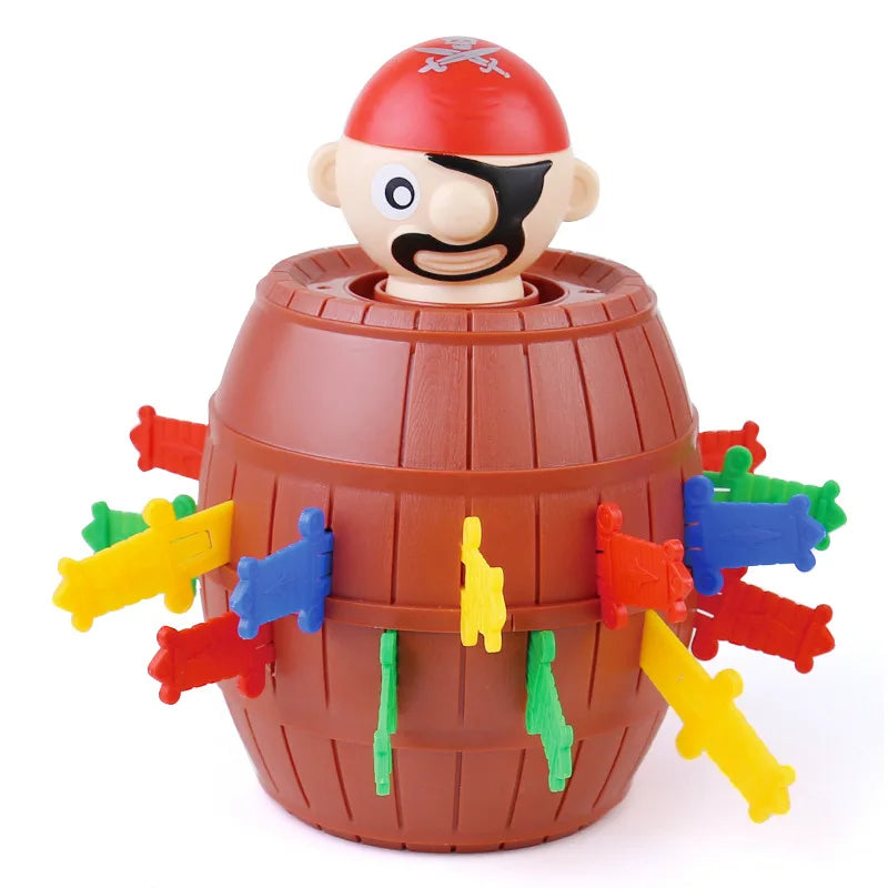Writing  Funny Pirate Barrel Game Toy – Pop-Up Pirate Family Game