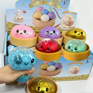 Glitter Dumpling Squishy Toy – Sensory Stress Relief