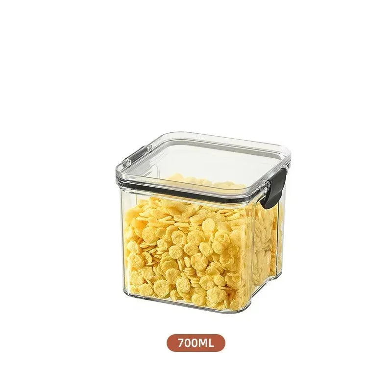 Stackable Plastic Food Storage Containers – Airtight Kitchen Jars