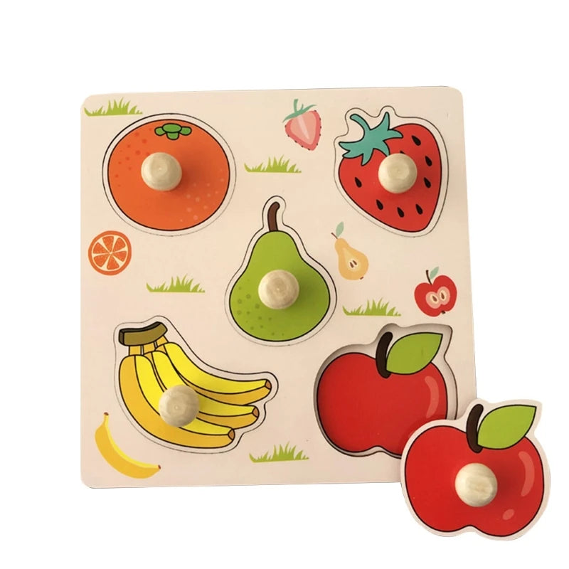 Montessori Wooden Geometry Puzzle Toy for Kids