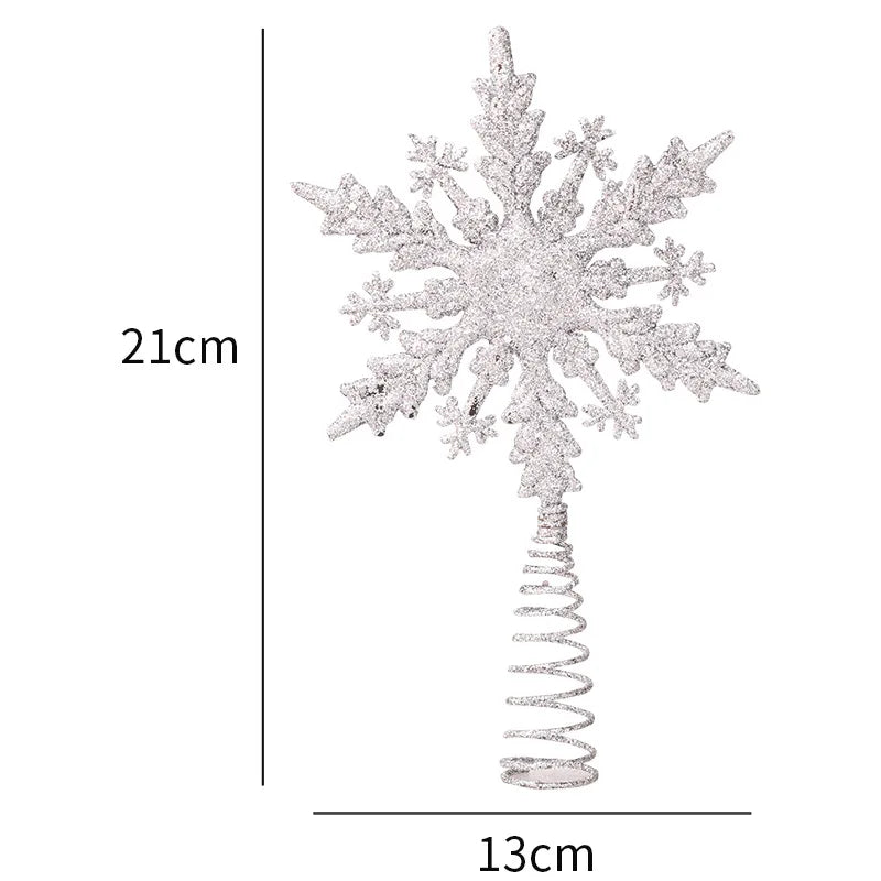 Gold & Silver Christmas Tree Star Topper