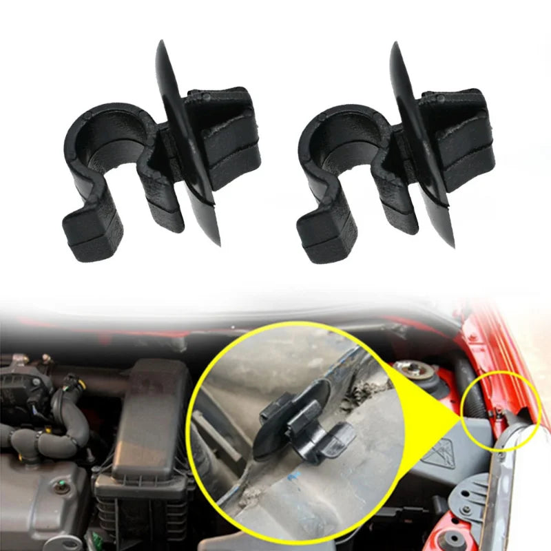 2PCS Car Hood Prop Rod Clips – Bonnet Stay Holder for Citroën