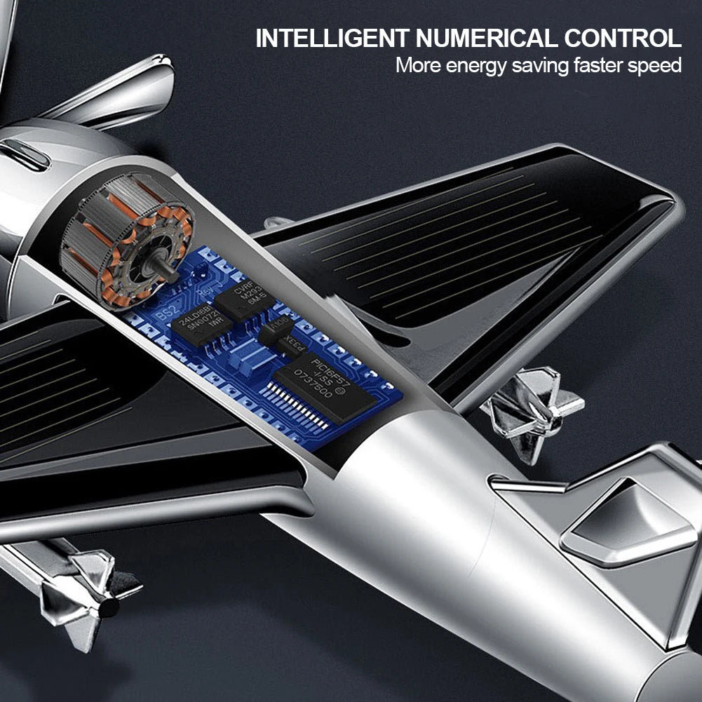 Solar Airplane Car Decor – Center Console Air Freshener