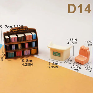 1:12 Miniature Dollhouse Furniture Set – Kitchen & Dining Accessories for Kids