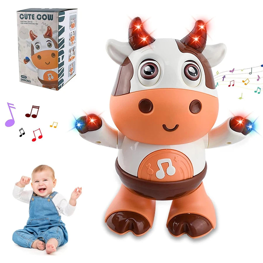 Writing  Baby Dancing Cow Toy with Music & Funny Moves | Interactive Plush Toy