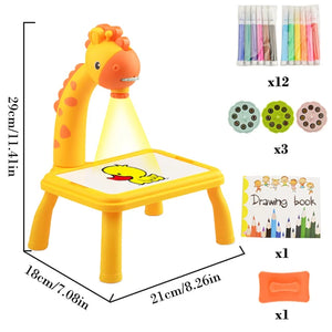 Kids LED Drawing Projector Toy, Educational Painting Board for Girls and Boys