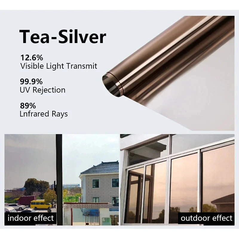 One-Way Window Privacy Film – UV Protection Mirror Tint