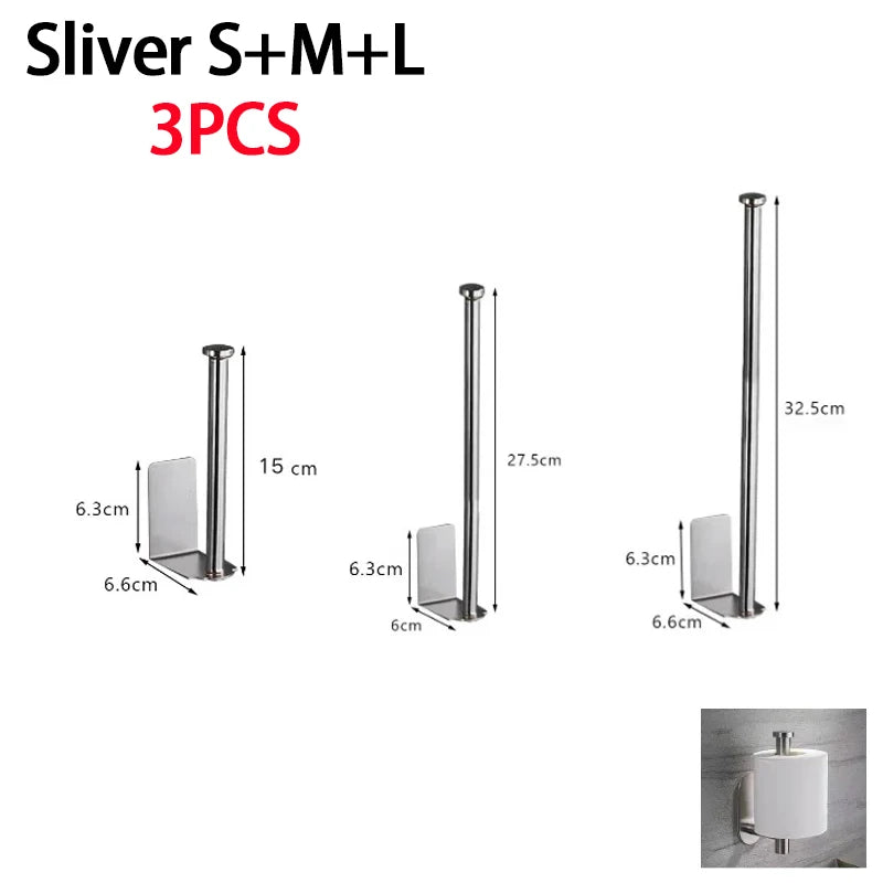 Stainless Steel Paper Towel Holder – Under Sink Organizer