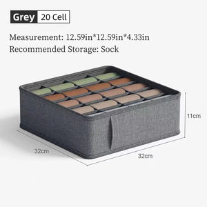 Foldable Fabric Drawer Organizer – Socks & Underwear Storage